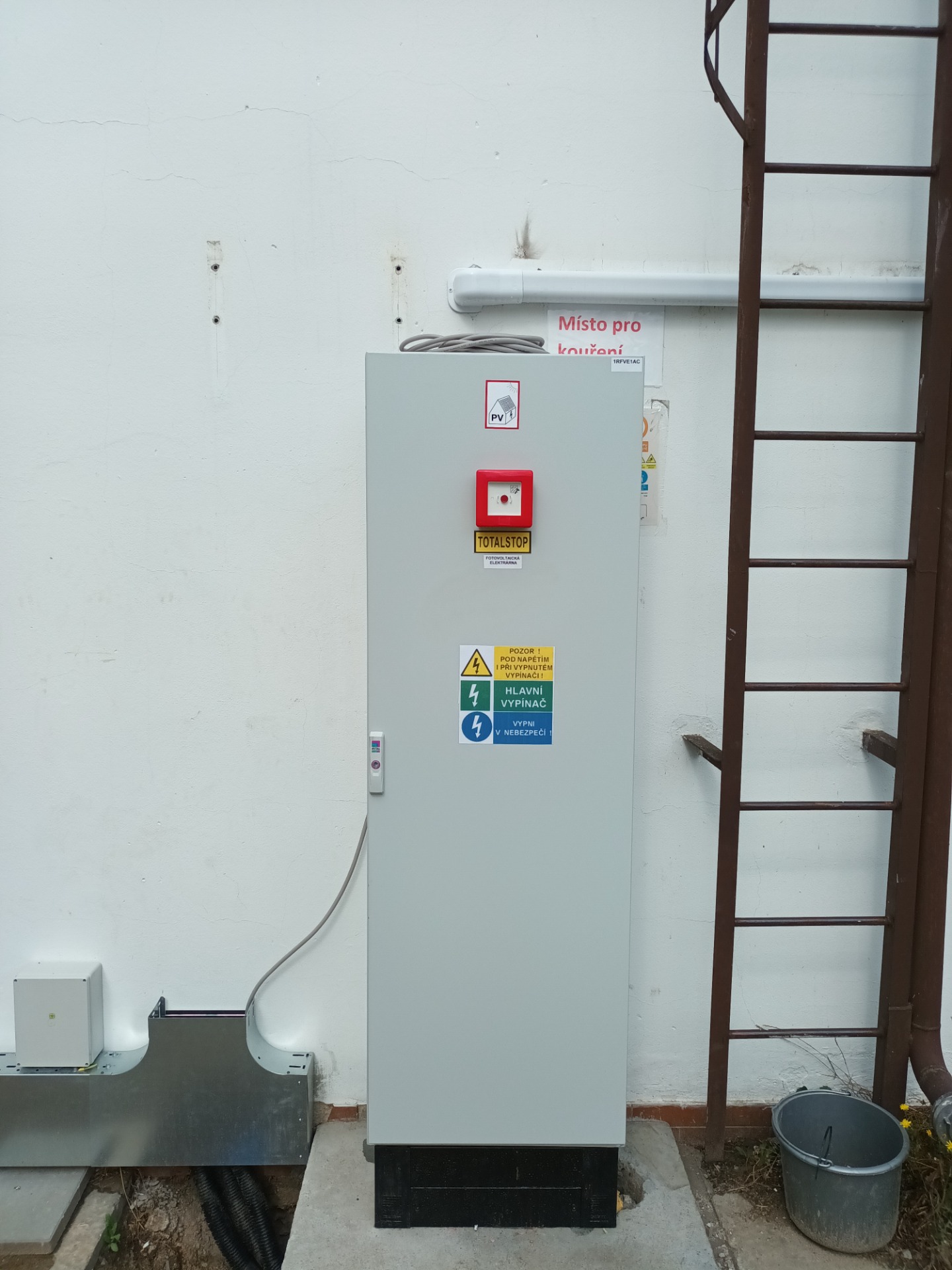 Elektroinstalace AC části FVE pivovar Velké Popovice